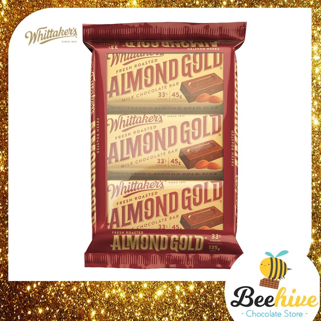 Whittakers Almond Gold Chocolate 135g Shopee Malaysia