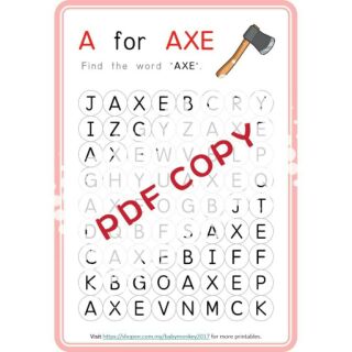 printable pdf preschool word search kindergarten word search