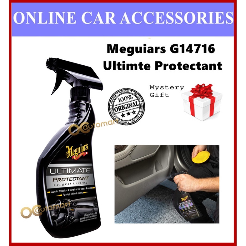 ( Free Gift ) Meguiar’s G14716 Ultimate Protectant 450ml Spray Type Meguiars Interior Dashboard Plastic Care