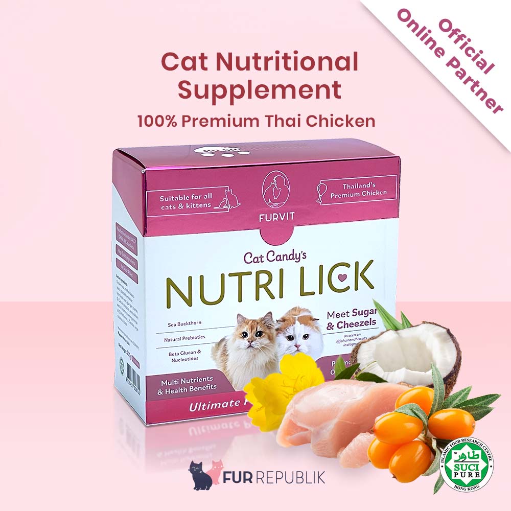 FREE SHIPPING Furvit Cat Candy's Nutri Lick Cat Premium THAI CHICKEN