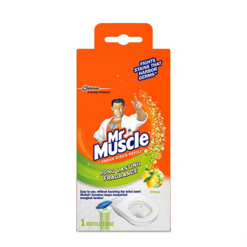 MR MUSCLE Fresh Discs REFILL CITRUS 38g x 6's (Last 12 Units) Shopee