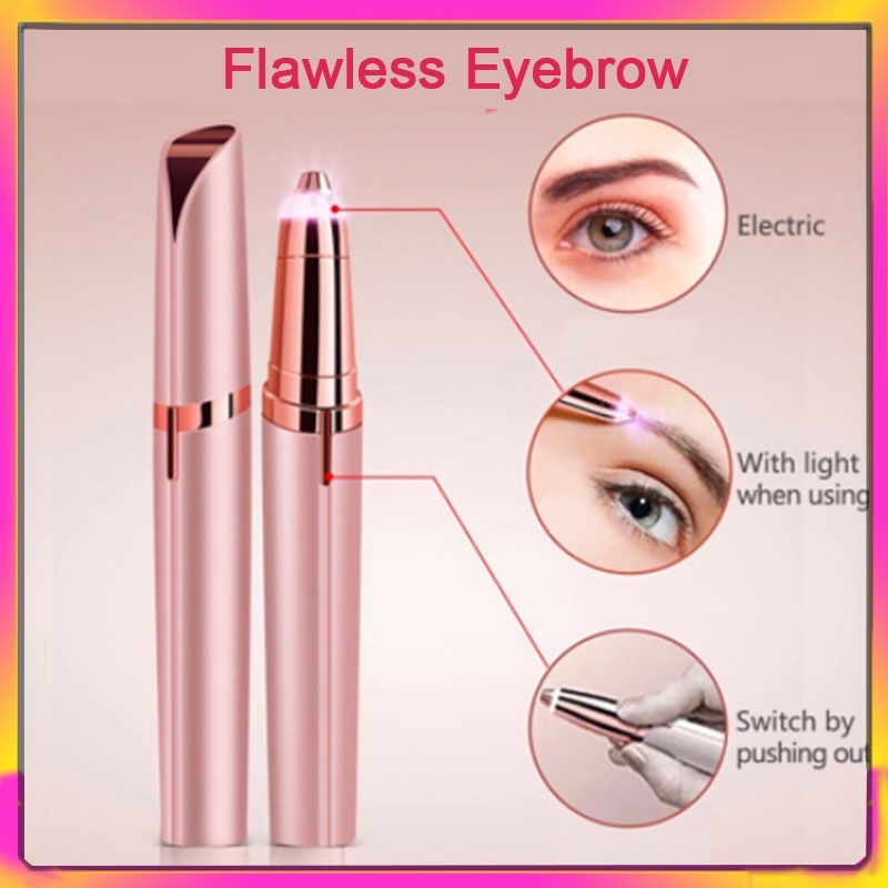 Electric Eyebrow Trimmer USB Charging Painless Remover Brows Razor Eyebrow Shaver Mini Hair Removal Device