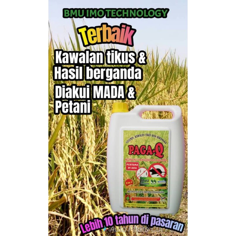 Readystock Paga Q Vitamin Baja Padi Organik Vitamin Padi Halau Tikus Vitamin Padi Organik Terbaik Boleh Campur Racun Shopee Malaysia