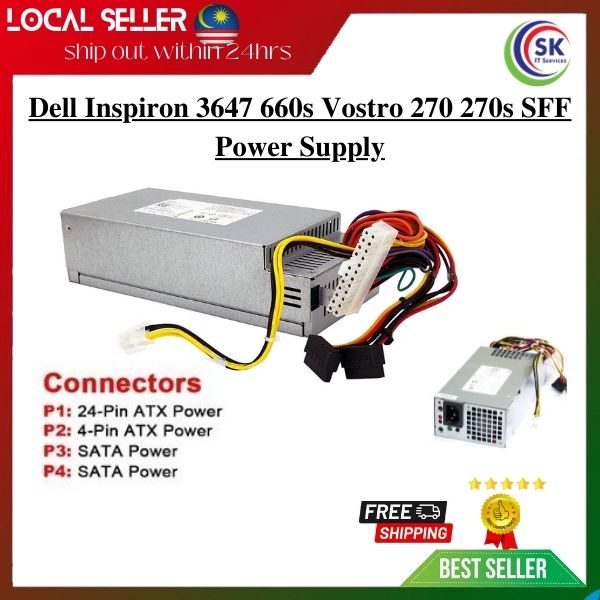 Dell Inspiron 3647 660s Vostro 270 270s SFF Power Supply Shopee Malaysia
