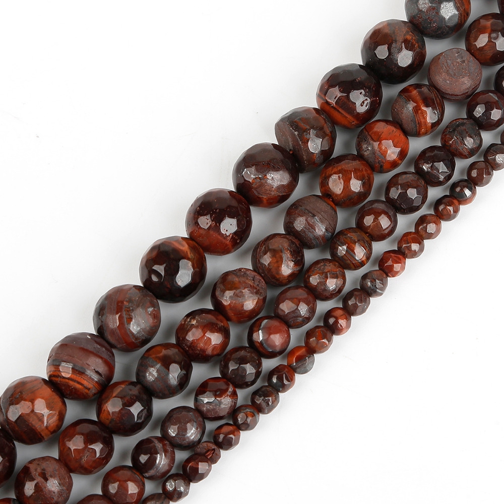 Tiger Eye Round Beads 6mm Yellow//Brown 62 Pcs Frosted Gemstones DIY Jewellery
