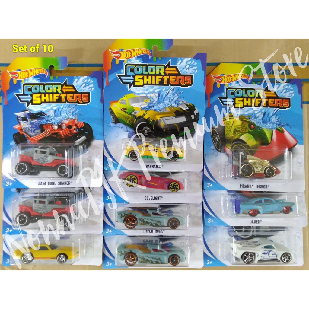 hot wheels colour changing set