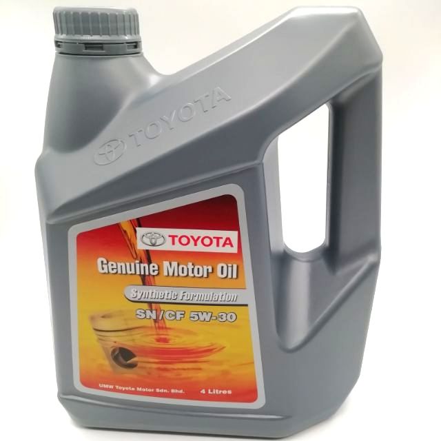 TOYOTA SEMI SYNTHETIC SN5W30 4L ENGINE OIL | Shopee Malaysia