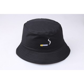 Fashion Unisex Breathable Cotton Black Orange Bucket Hat Sun Cap Hip Hop Shopee Malaysia - black sailor hat roblox