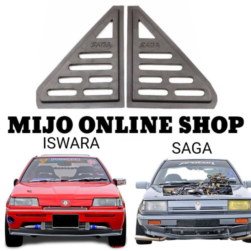 Ready Stock Cover Cermin Tingkap Belakang Proton Saga Iswara Triangle Cover