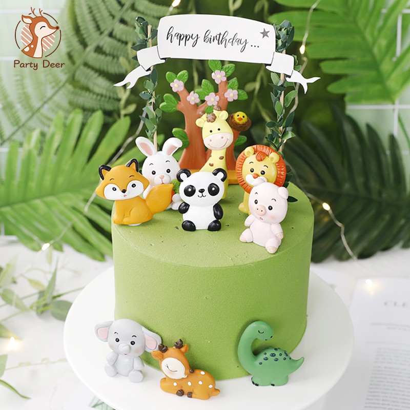 Bling Elephant Animals Cake Topper Happy Birthday Gold Decoration for  Children's Day Party Supplies Boy Girl Baking Sweet Gifts | Shopee Malaysia