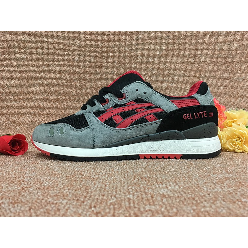 asics gel lyte iii black red