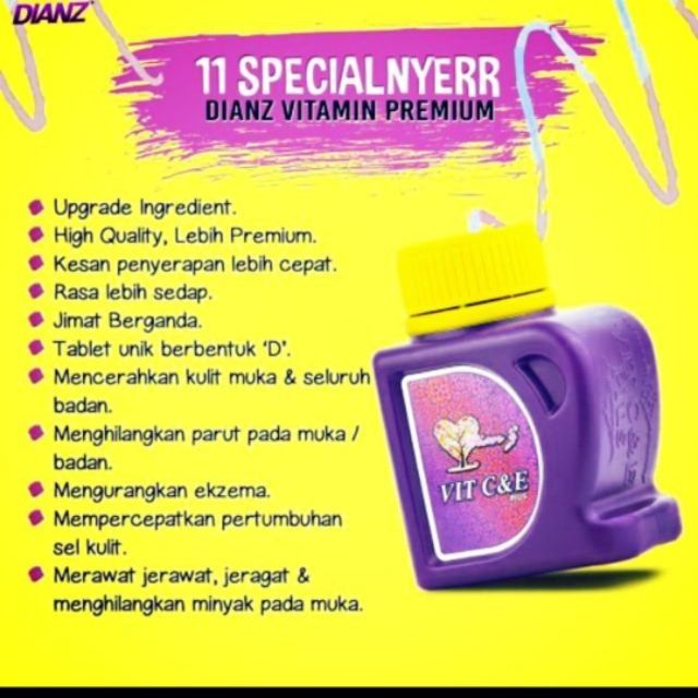 Dianz Vit C E 100 Original Hq Buang Kod Shopee Malaysia