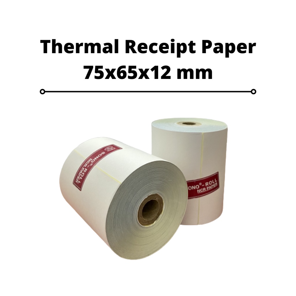 2ply NCR Dot Matrix Receipt Paper Roll For Receipt Printer / Kertas