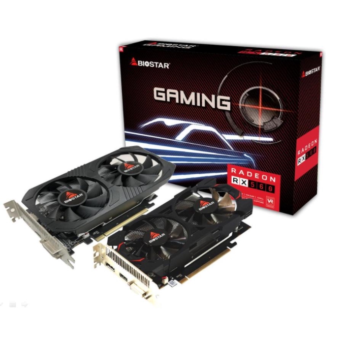 # BIOSTAR Radeon RX560 Dual Cooling Fan 4GB GDDR5 # [VA5615RF41] READY ...