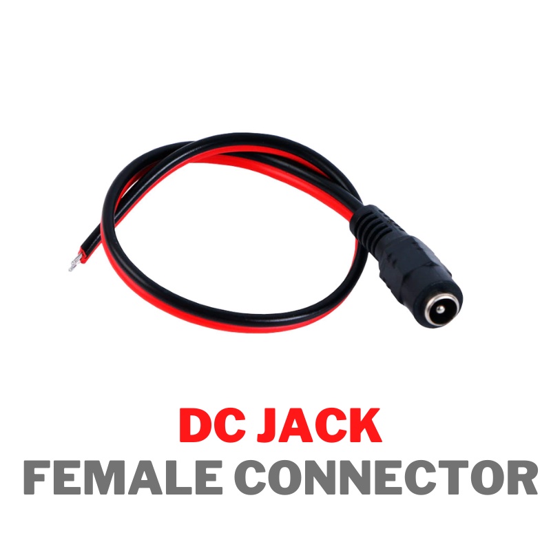 HIKVISION Analog CCTV DC Jack Plug Female Power Socket Wire Jack CCTV ...