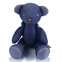 denim teddy bear