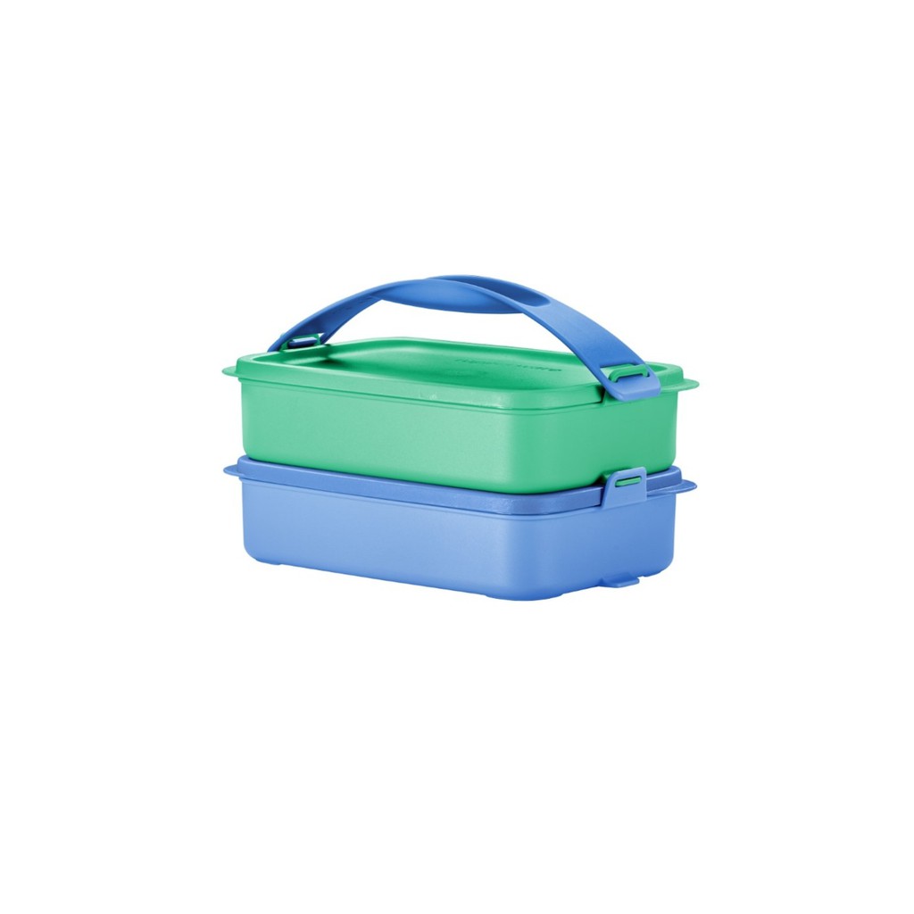 Tupperware Click To Go Rect 900ml Lunch Box with Handle