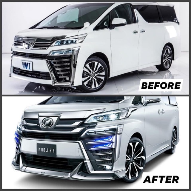Vellfire Modelista Bodykit Aero W Paint Body Kit Car Accessories My
