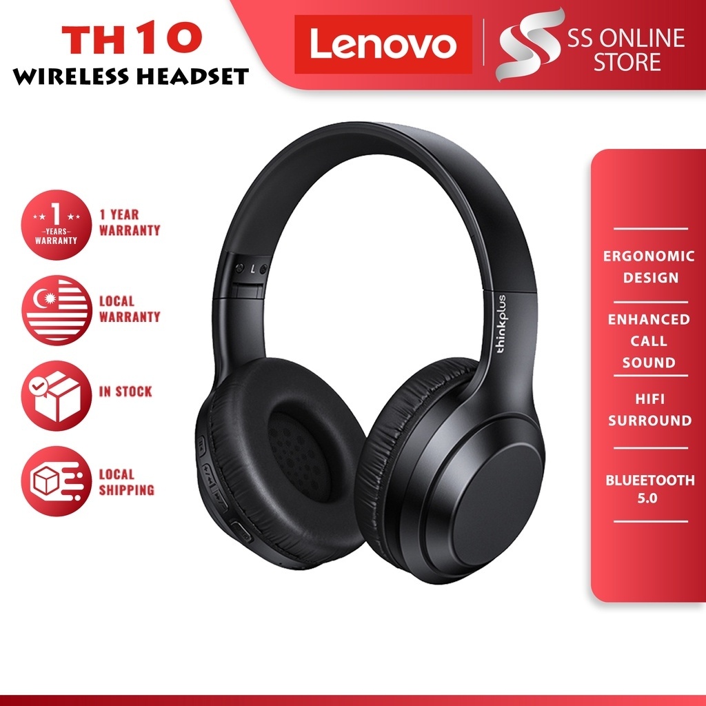 Lenovo Th10 Headphone Bluetooth Headphone Wireless Earphone Bluetooth 