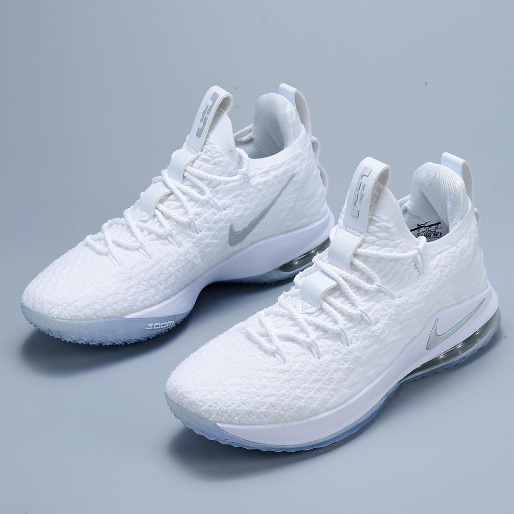 lebron all white basketball shoes