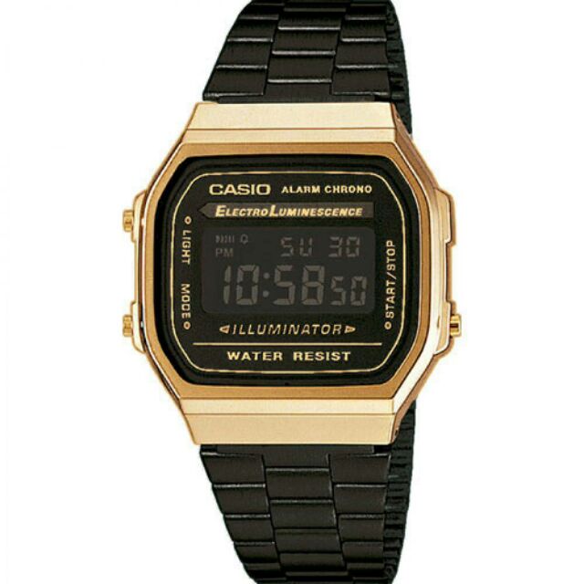 casio illuminator gold black