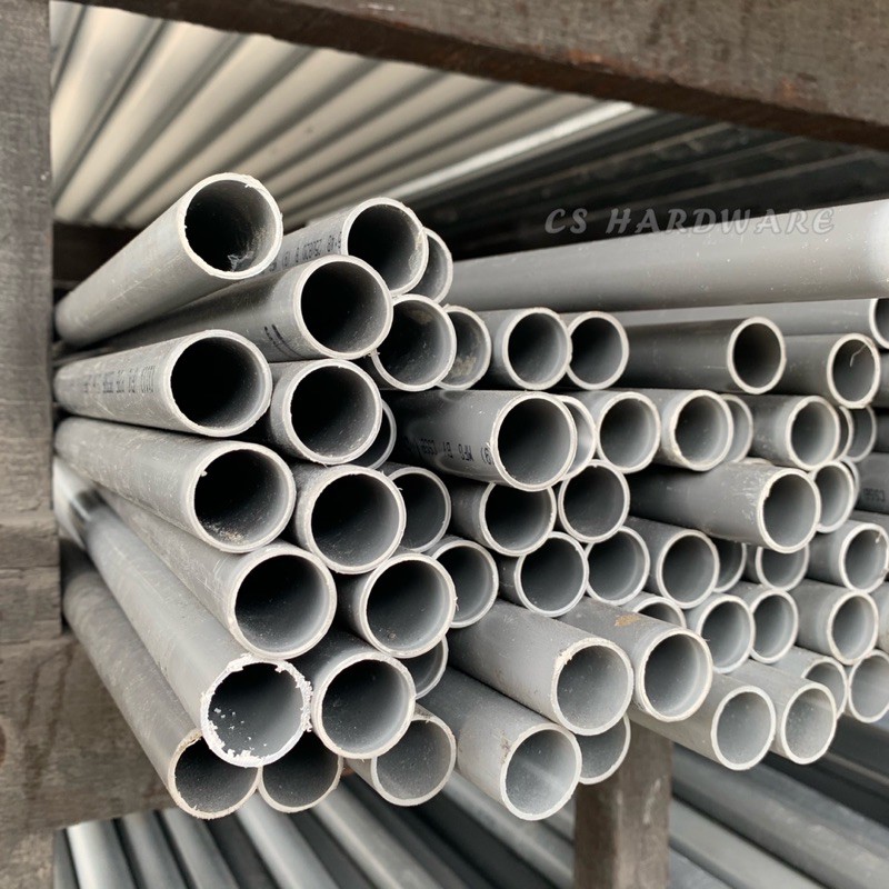 (BIASA) PVC Pipe Air PVC Kelabu PVC Water Pipe PVC Paip Class D