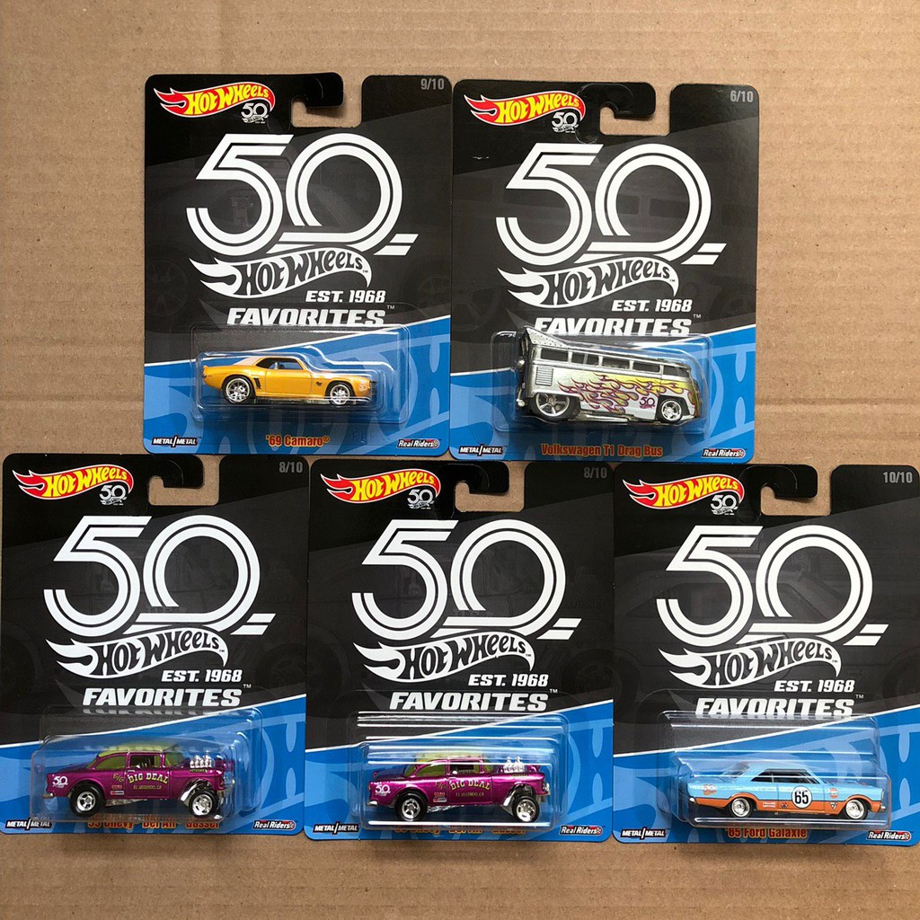 50 favorites hot wheels