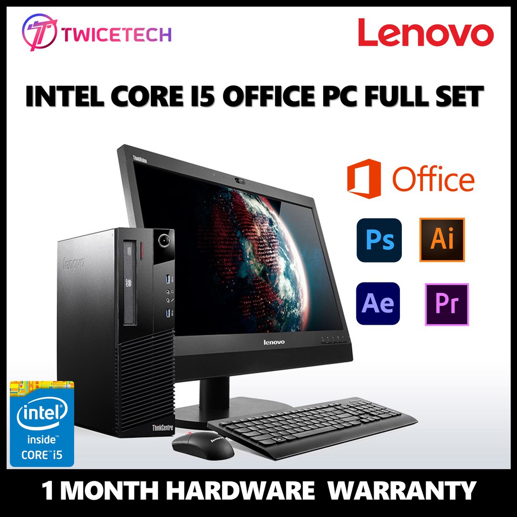 Lenovo Thinkcenter M93p Sff Desktop Pc Full Set Intel I5 4570 4gb Ddr3 Ram 500gb Hdd Window 8 Pro Cpu Shopee Malaysia