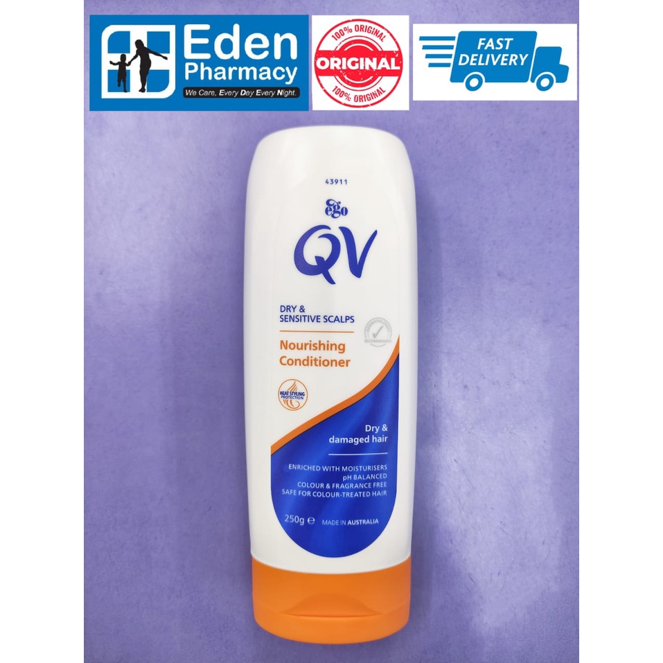 Ego QV Nourishing Hair Conditioner [ Dry & Sensitive Scalp ] ( 250g ) Shopee Malaysia