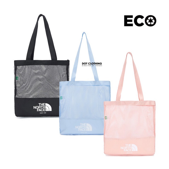 Korea THE NORTH FACE TNF Hole Tote Bag Black Baby Blue Dry Powder Seaside Shopping DOT Gathering Point