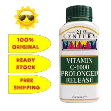 Ready Stock 21st Century Vitamin C 1000mg Prolonged Release 1 S Tabs Shopee Malaysia