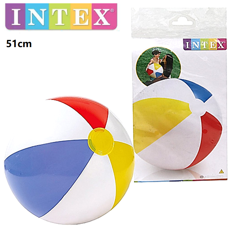 PROMOTION 59020 59030 INTEX 51cm 61cm Inflatable Glossy Panel PVC Ball Beach Play Water Pool Swim Party Toys