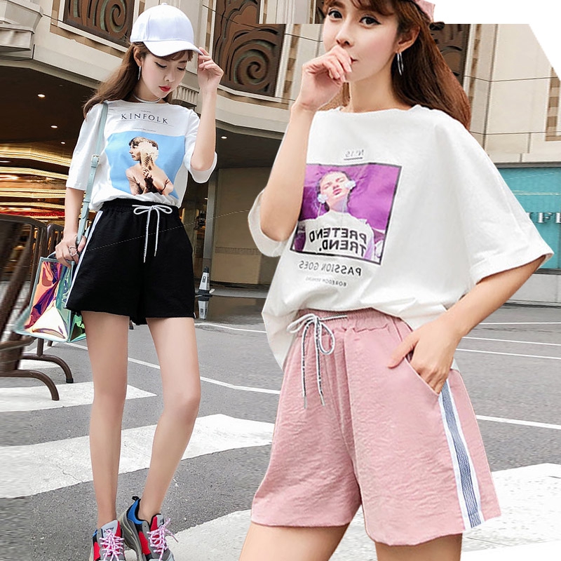 Ready Stock】 Women Casual Short pants Elastic Waist New Summer