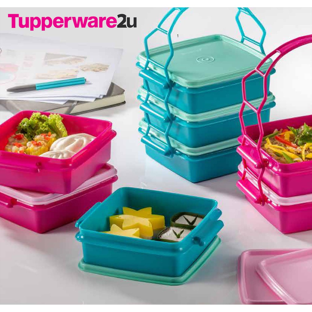 Tupperware Small Goody Box with Cariolier (4) 790ml