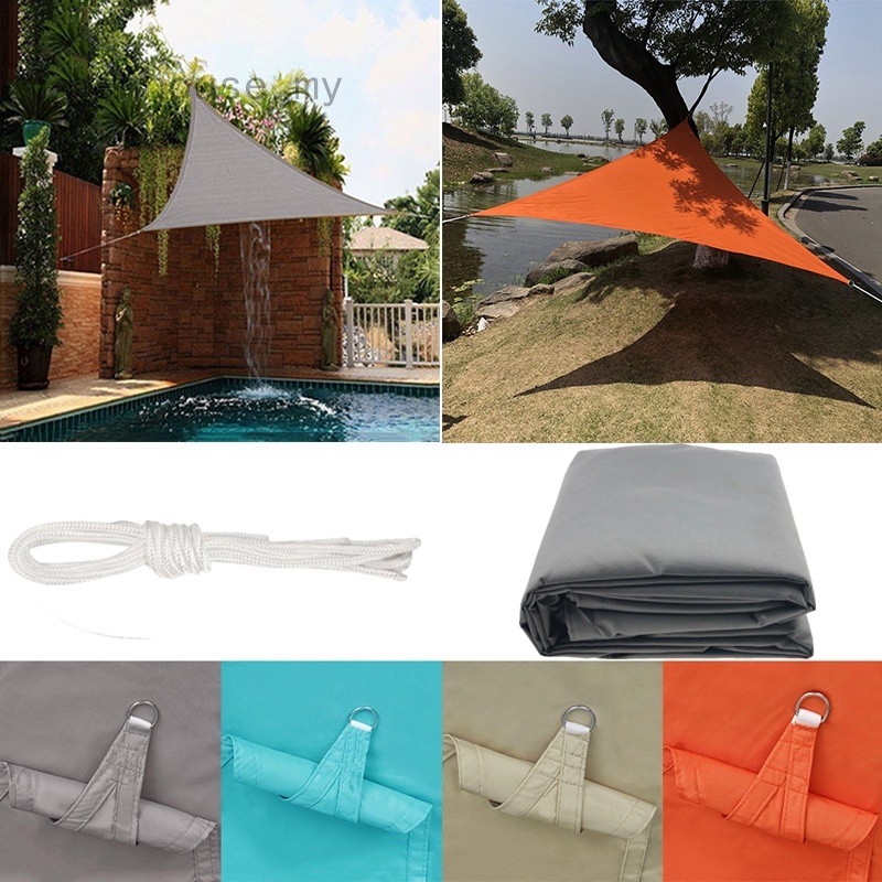 Triangle Sun Shade Sail Cloth Canopy Outdoor Garden ...