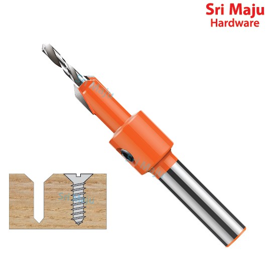 MAJU Quality Counter Sink Sunk Screw Head Drill Bit Wood Screw Flat ...