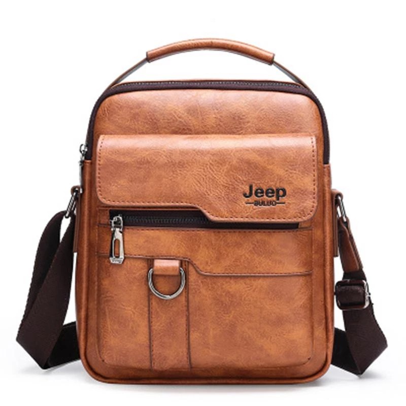 mens leather travel shoulder bag