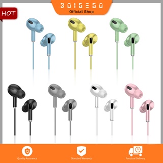 BOIGEGO U20 Macaron Color Wired Earphone Mobile Phone In-ear Headset 3.5mm