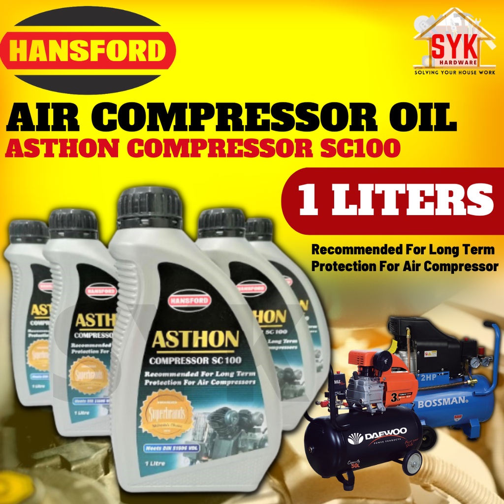 SYK Handsford Asthon Compressor SC100 (1 Liter) Air Compressor Oil
