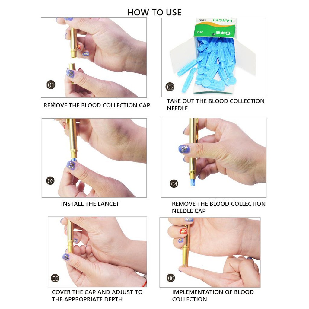 Premium Must Pen Bekam Pure Copper Gold color + 28 G Kotak Jarum / Alat Cupping Acupuncture Therapy blood lancets Rel... - Image 4