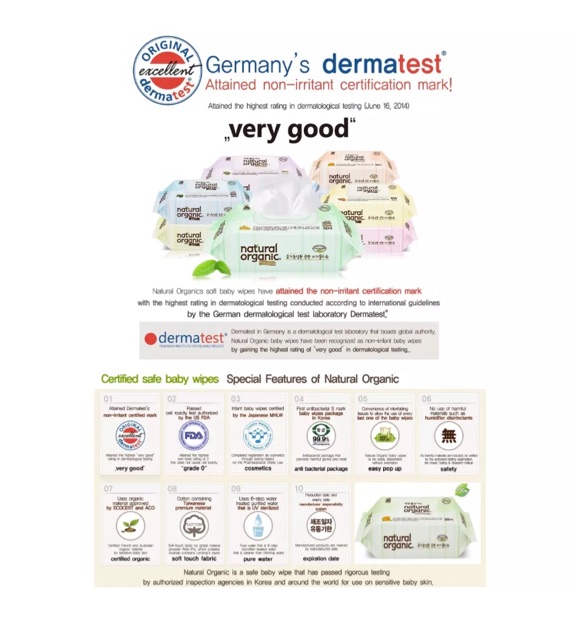 natural organic wet wipes