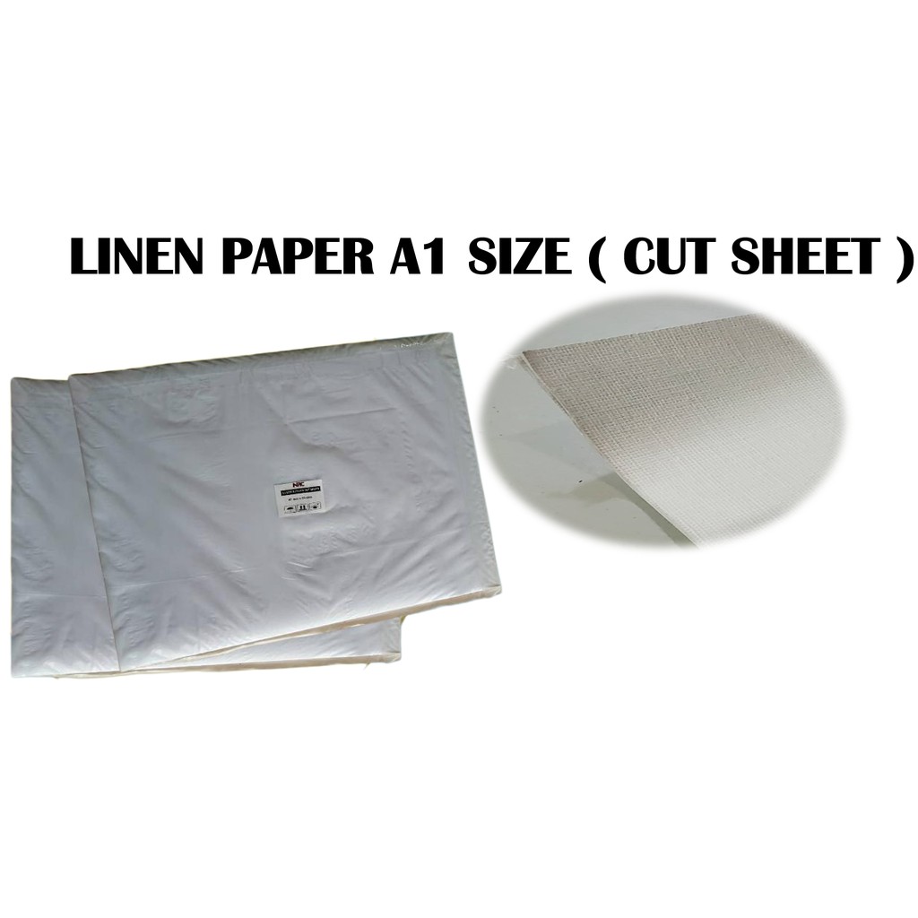 Plotter Linen Paper A1 Cut Sheet 5 / 10 / 50 Sheets Shopee Malaysia