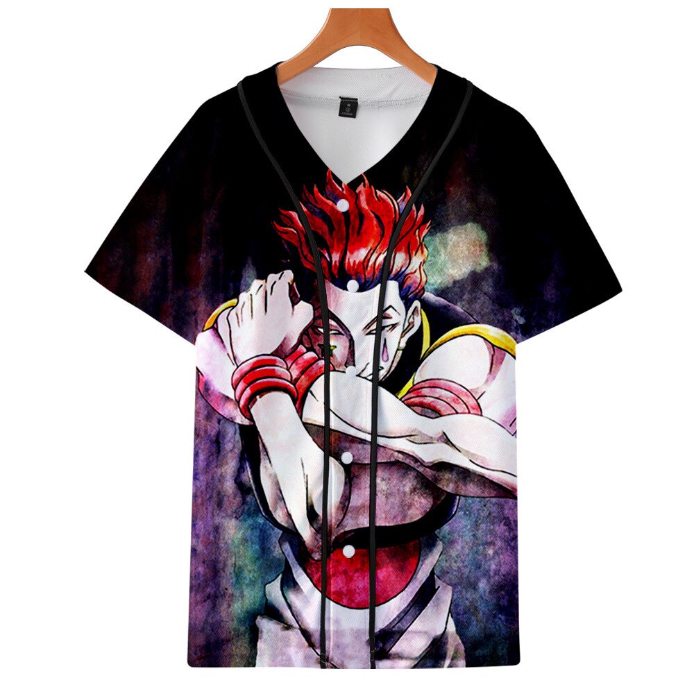 New Anime Hunter X Hunter Hisoka Baseball Jersey Street Wear Jacket Shopee Malaysia