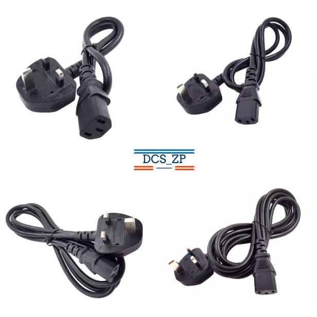 Malaysia Power Cord (UK) Fused C13 cable for PC Desktop TV Monitor Rice