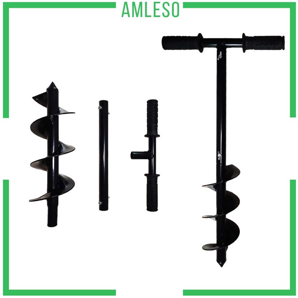 [AMLESO] Manual Earth Auger Fence Post Drill Soil Digger Hole Borer 4