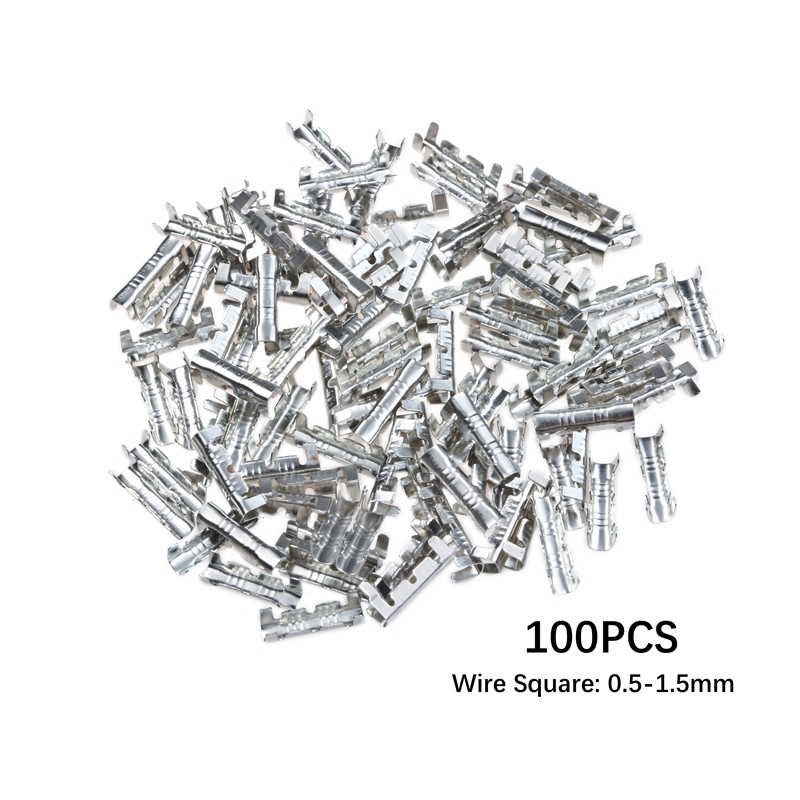 100pcs Docking Connector Line Pressing Button Quick Wiring Terminals 0.5-1.5mm²
