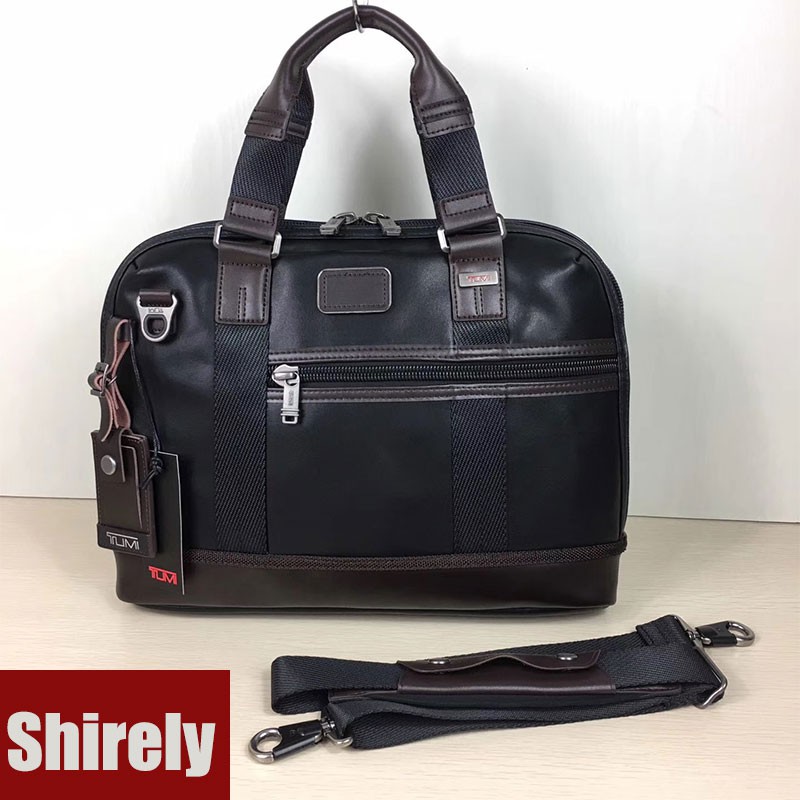 【Shirely.my】【Ready Stock】HOT SALE TUMI 92610 Classical Portable leather