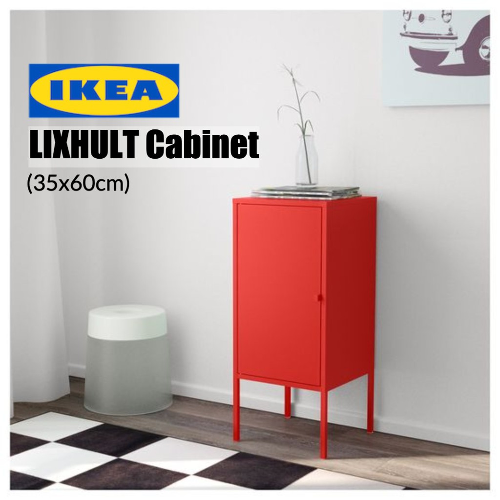 Ikea Lixhult Metal Cabinet Red 35x60cm Shopee Malaysia