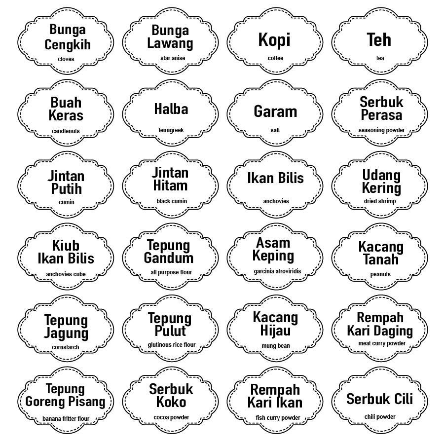 Diy Label Barang Dapur Desainrumahid Com