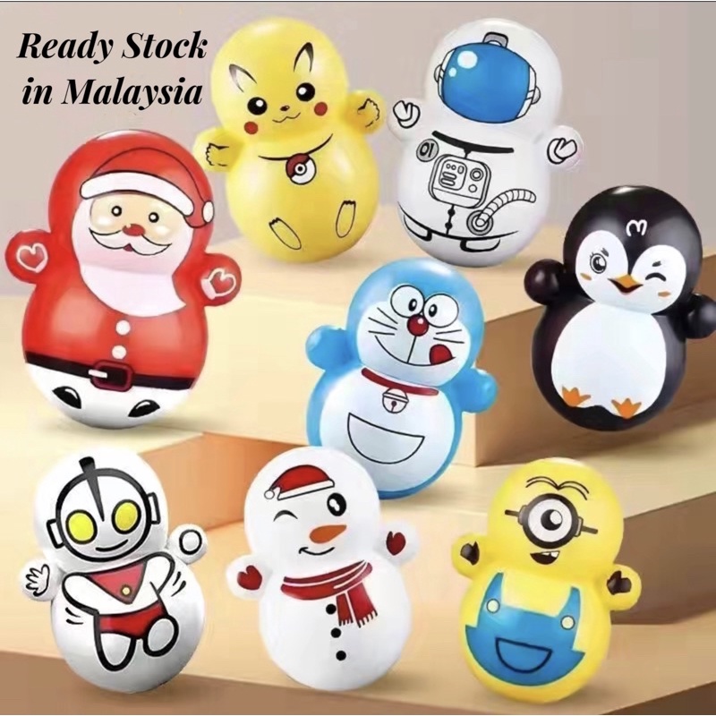 Cute Tumbler Doll mini tumbler toy desktop toy children's door gift idea 抖音同款不倒翁